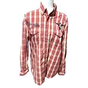 VINTAGE Wrangler 20X Long Sleeve Button Up Western Plaid Shirt